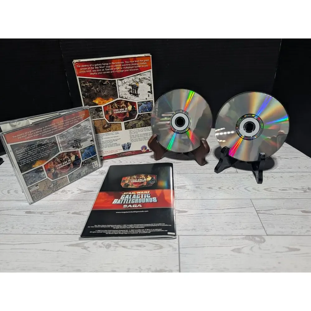 Star Wars Galactic Battlegrounds Saga PC Complete In Small Box Lucas Arts CIB